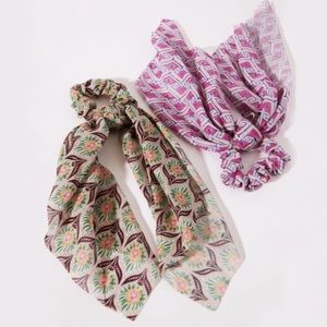 HTF Anthropologie Carla Hair Scarf Set